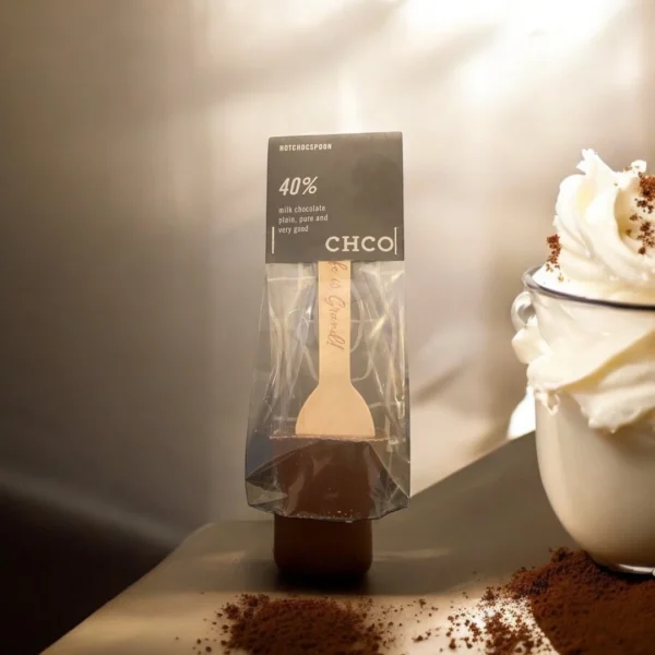 Hot choc spoon melkchocolade